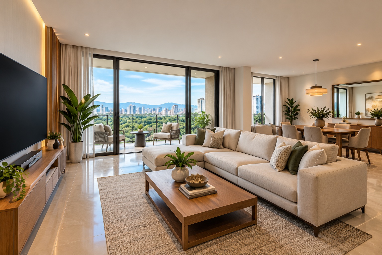 Sala de apartamento moderno